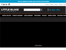 Tablet Screenshot of littleblokefitness.com.au